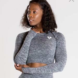 Women’s Best Grey Marl Move Seamless Athletic Crop